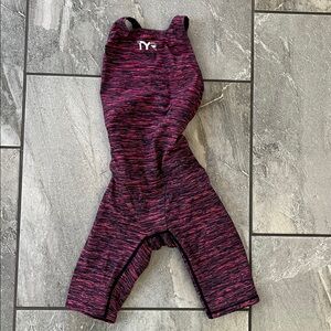 ❤️TYR Thresher Baja Red Open Back Tech Suit Size 22